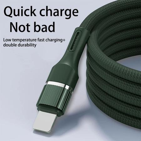 Cabo De Carregamento De Silicone Tipo C Turbo Carregamento Rápido 2.1A 1m Cabo de Nylon - P.D.C-Presentes Imagem de Cabo De Carregamento De Silicone Tipo C Turbo Carregamento Rápido 2.1A 1m Cabo de Nylon