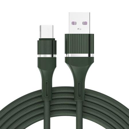 Cabo De Carregamento De Silicone Tipo C Turbo Carregamento Rápido 2.1A 1m Cabo de Nylon - P.D.C-Presentes Imagem de Cabo De Carregamento De Silicone Tipo C Turbo Carregamento Rápido 2.1A 1m Cabo de Nylon