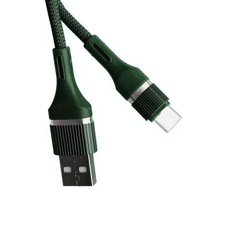 Cabo De Carregamento De Silicone Tipo C Turbo Carregamento Rápido 2.1A 1m Cabo de Nylon - P.D.C-Presentes Imagem de Cabo De Carregamento De Silicone Tipo C Turbo Carregamento Rápido 2.1A 1m Cabo de Nylon