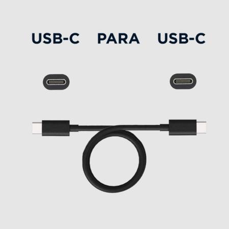 Imagem de Cabo De Dados Motorola Original Usb-C Para Usb-C De 1 Metro - Preto