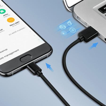 Imagem de Cabo de Dados USB-C Original ZTD Compatível Para Galaxy A10 A11 A12 A13 Preto USBC1MP