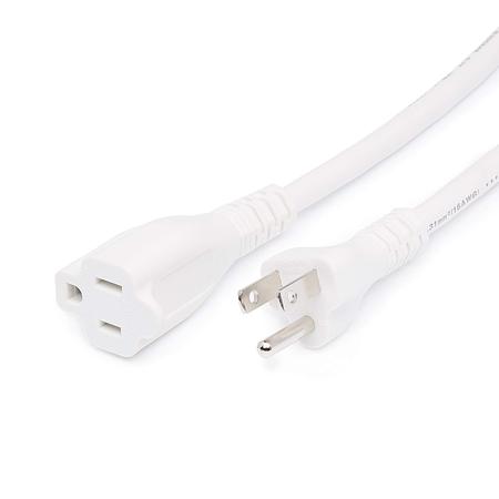 Imagem de Cabo de extensão Amazon Basics Indoor 13A 125V 1,8m branco x2