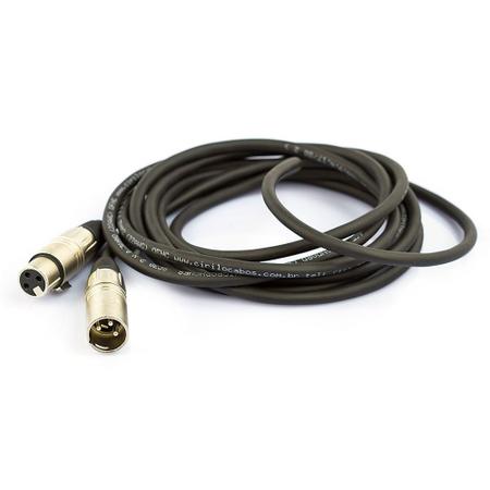 Imagem de Cabo de Microfone Balanceado XLR Macho Para XLR Femea Santo Angelo - 20 Metros