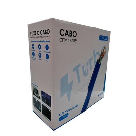 Imagem de Cabo de rede 1000 Mb/s 100 metros CAT 5E melhor que cat 6 - LELONG