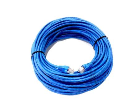 Cabo de rede azul -- 25 Metros profissional -- cftv -- Internet -- Montado - ULTRA/INFINITY Imagem de Cabo de rede azul -- 25 Metros profissional -- cftv -- Internet -- Montado
