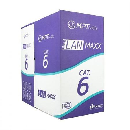 Imagem de Cabo de Rede Cat 6 MPT Interno 20 Metros U/UTP 4P X 23AWG  Azul Com Conectores