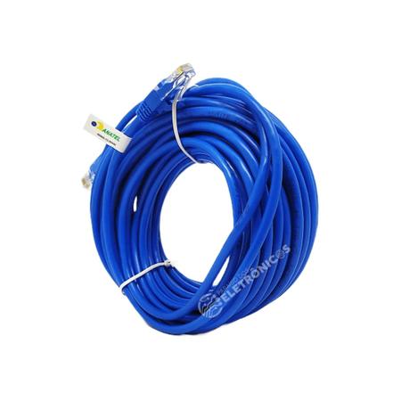 Imagem de Cabo De Rede CAT5E 15 Metros Ethernet Lan Rj45 Com Super Qualidade KPC1415M