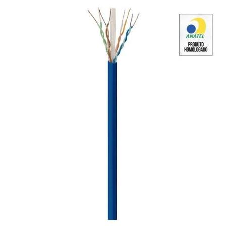 Imagem de Cabo de Rede CAT6 305m Fortrek FK 510C CMX Azul - CX / 305