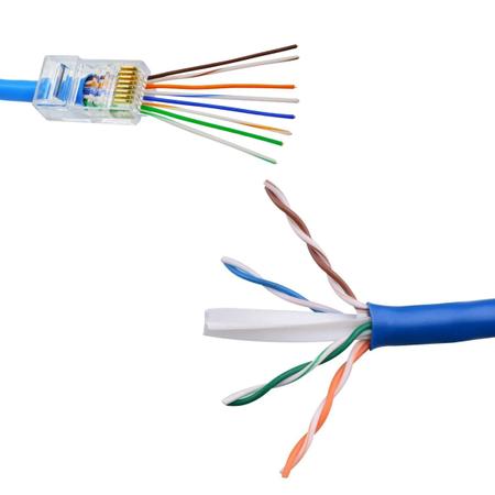 Cabo De Rede Cat6 5 Metros Rj45 Ethernet Azul X-cell Imagem de Cabo De Rede Cat6 5 Metros Rj45 Ethernet Azul X-cell