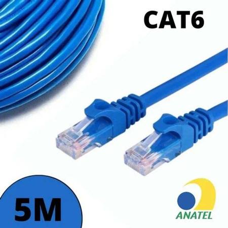 Cabo De Rede Cat6 5 Metros Rj45 Ethernet Azul X-cell Imagem de Cabo De Rede Cat6 5 Metros Rj45 Ethernet Azul X-cell