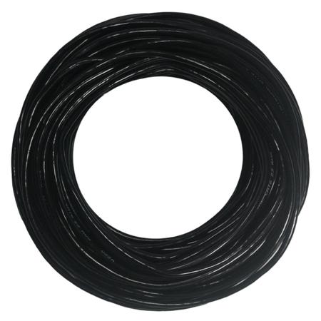 Imagem de Cabo de Rede CAT6 50 Metros 50m Preto Rolo UTP Ethernet Crimpado 23AWG Pronto