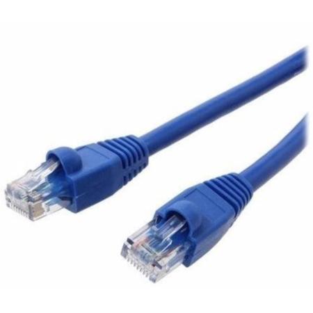 Cabo de Rede Ethernet Lan Rj45 Cat5e Azul 15 Metros - Exbom - Cabo