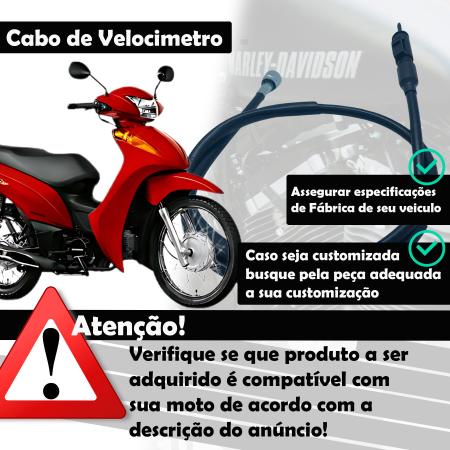 Imagem de Cabo De Velocimetro Para Biz 100 C100 Ks Es 2012 2013 2014 2015 Da Pra Biz100 Honda