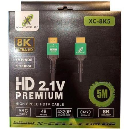 Imagem de Cabo Extensor HDMI 2.1 8k FLEX Premium 5 Metros Preto