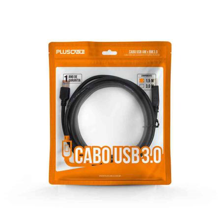 Imagem de Cabo Extensor USB 3.0 Am X Af, 3 Metros Plus Cable USBAF3030