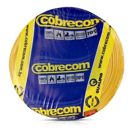 Cabo flexivel 2,5mm amarelo 750v 100 metros cobrecom Imagem de Cabo flexivel 2,5mm amarelo 750v 100 metros cobrecom