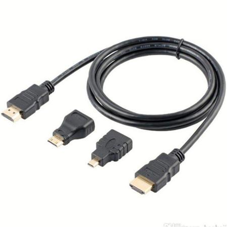 Imagem de Cabo HDMI 1.5m kit adaptadores it-Blue LE-6623 3 em 1