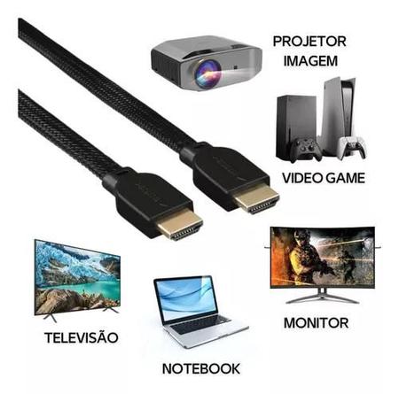 Imagem de Cabo Hdmi 2.0 4k 3d Full Hd 1080 3 Metros Kap