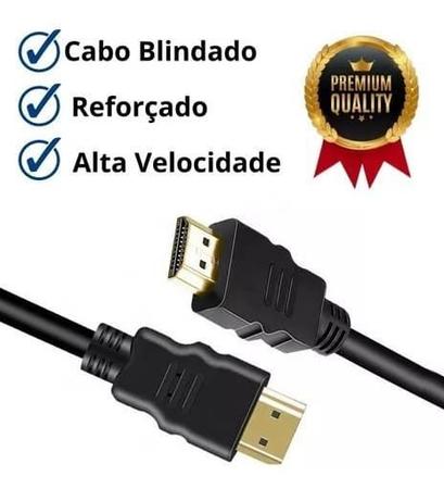 Imagem de Cabo HDMI Gold 5m Metros Ultra HD Full HD 4k 3D Blindado TV