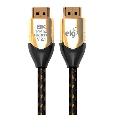 Imagem de Cabo HDMI HS8K20 2.1V 8K 144 Elg Banhado a Ouro 24K