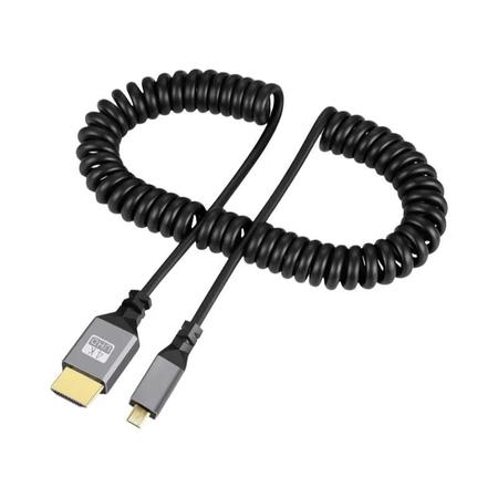 Imagem de Cabo HDMI Micro HDMI para HDMI 4K@60Hz - Extensão Flexível de 0,5m a 2,4m