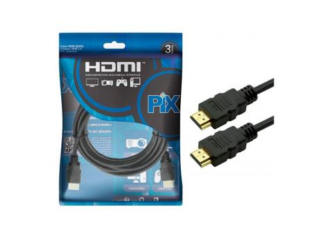 Imagem de Cabo HDMI Pix V 1.4 M x M S/Filtro UltraHD 3,0Mts 018-0314