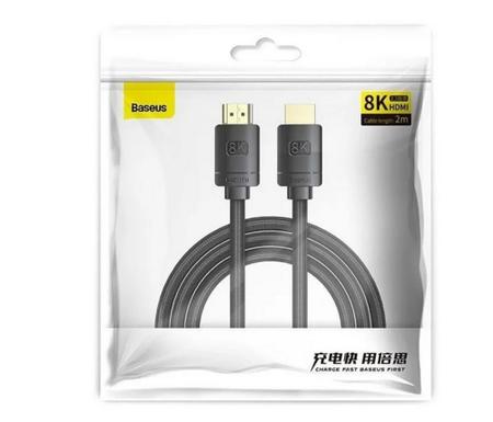 Imagem de Cabo Hdmi To Hdmi 8k 60hz Hdr 3d 2m Tv Ps3 Alta Resolução - Baseus