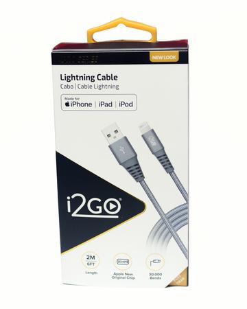 Cabo iPhone Lightning MFI Certificado com Chip Original 2m Chumbo i2Go PRO  - Cabo Apple Lightning - Magazine Luiza