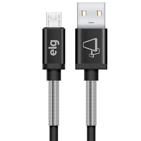 Cabo Micro USB Elg SP510BK 1 Metro - Preto Imagem de Cabo Micro USB Elg SP510BK 1 Metro - Preto
