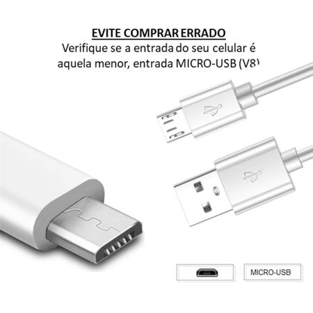 Imagem de Cabo Micro-USB Original ZTD Turbo Compatível P/ Moto G5, G5 Plus, G6 Play E Nexus 6 2Mt - MICRO2MB