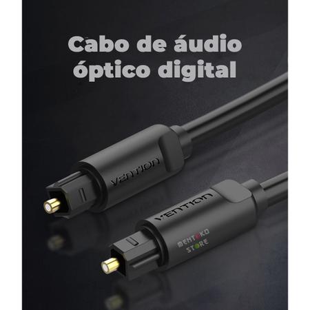 Imagem de Cabo Optico Audio Digital Toslink SPDIF Som 1,5m Vention