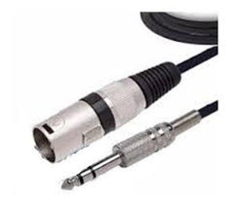 Imagem de Cabo P10 Stereo X Xlr Macho Balanceado 3 Metros Fg Tec