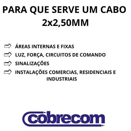 Imagem de Cabo Pp Fio Para Extensão 2x2,50mm Com 35 Metros 