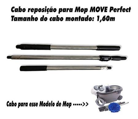 Imagem de Cabo Reposição De Aço Inox P/ Perfect Mop Move 360 Original