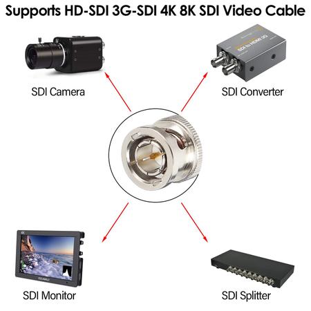 Imagem de Cabo SDI XRDS-RF 3FT BNC macho 75 ohms RG59 para câmera HD SDI