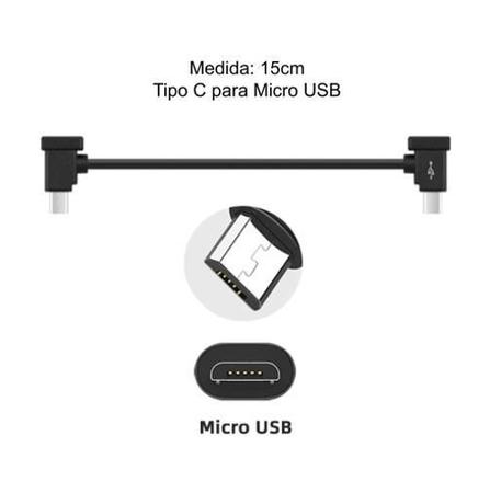 Imagem de Cabo Tipo Micro Usb Controle Remoto Drone Dji Mavic Mini 2