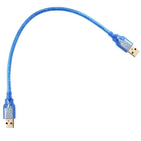 Imagem de Cabo Usb 2.0 Extensão Macho X Macho Usb 30cm Azul