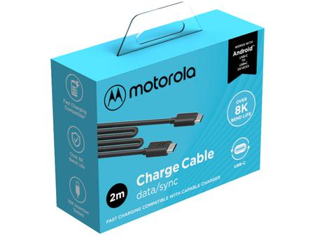 Imagem de Cabo USB-C para USB-C 2m Motorola