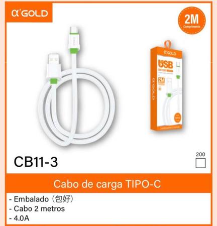 Imagem de Cabo USB De Dados Tipo-C - A Gold