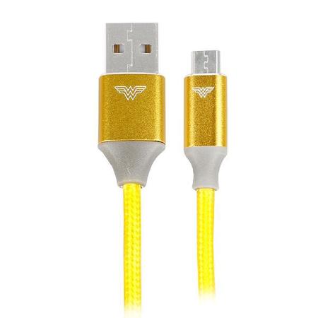 Imagem de Cabo USB para Micro USB - 2.0 - 1,5m DC Mobile - Mulher Maravilha 1 UN 5+