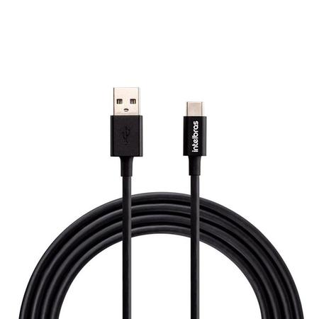 Imagem de Cabo USB para USB-C Nylon Preto 1,2m EUAC12PP - Intelbras