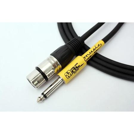 Imagem de Cabo xlr + p10 mono mac cabos mc20pb 20ft/6,10m desbalanceado linha classic