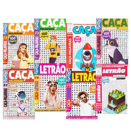 Livro Caça-Palavras 36: Nível Fácil/ Médio - 82 jogos para você se