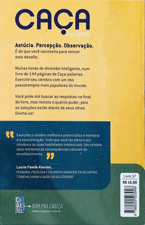 Caça Palavras Livro N34 Fácil Coquetel