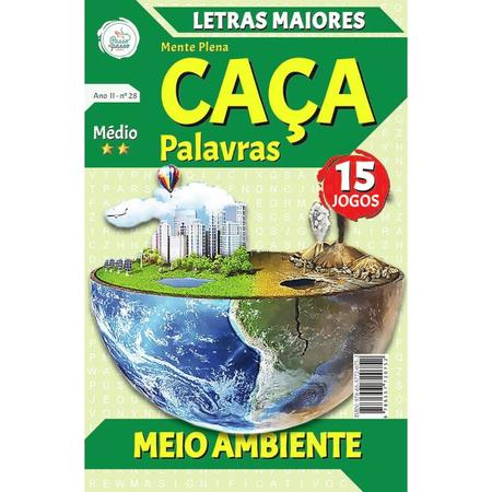 Jogo caça-palavras do meio ambiente