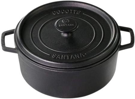 Imagem de Caçarola Cocotte GRANDE 26 Cm Forno Holandês Ferro Fundido Santana