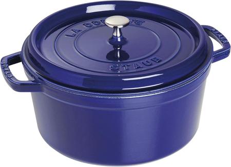 Imagem de Caçarola staub redonda ferro fundido azul marinho 28cm 405102850