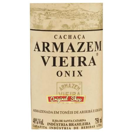 Cachaça Armazém Vieira Ônix 750ml - Armazem Vieira - Cachaça