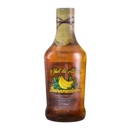 Imagem de Cachaça Bananinha Pinga De Banana Shot Da Alegria 750Ml