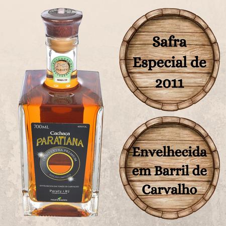 Imagem de Cachaça Paratiana Ouro Extra Premium 700ml - Safra 2011